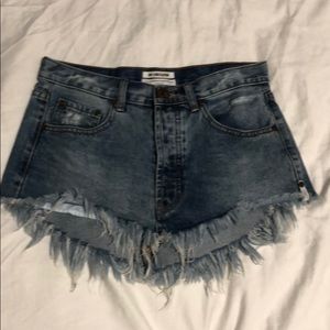 Low Rise Denim Skirt